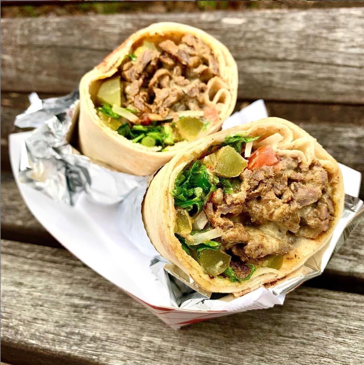 Beef Shawarma Pita Wrap